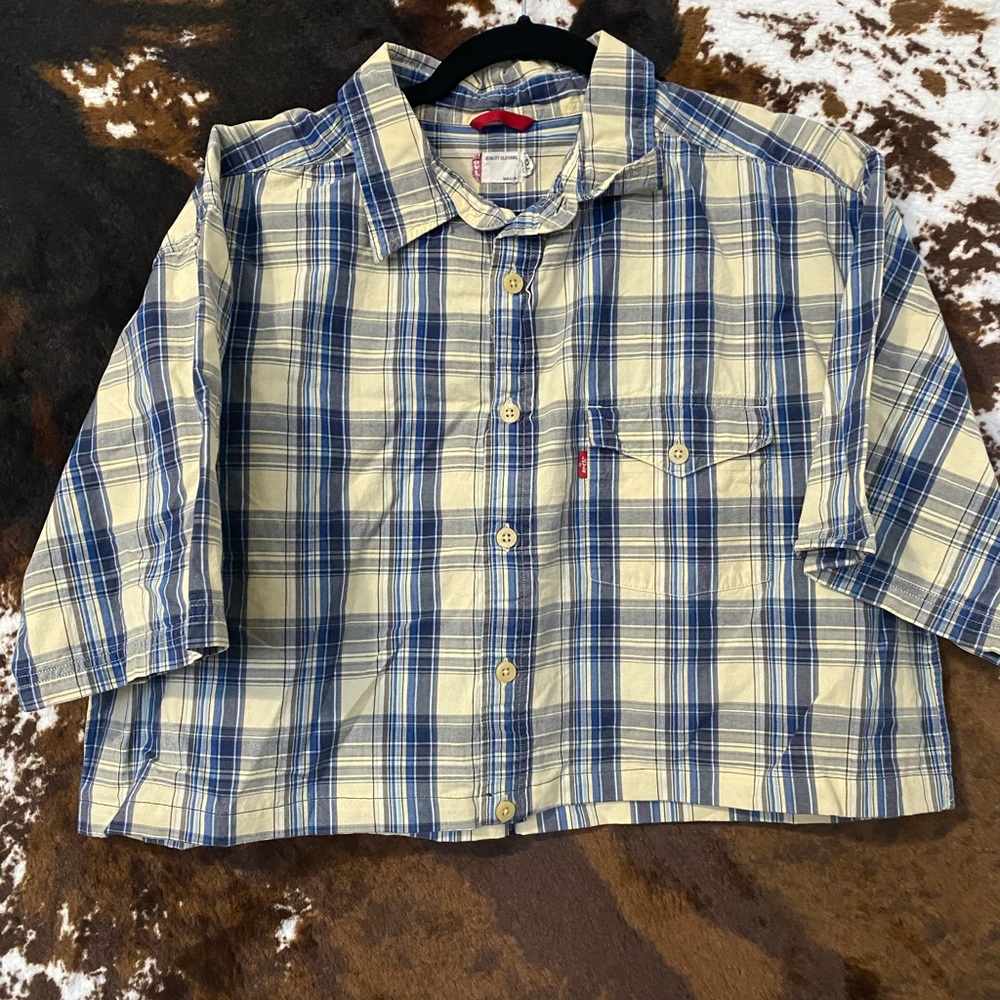 Vintage Levi’s Plaid Rework Crop